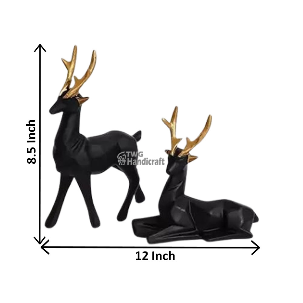 Deer Sculpture Manufacturers in Chennai | Animal Showpiece Factory price