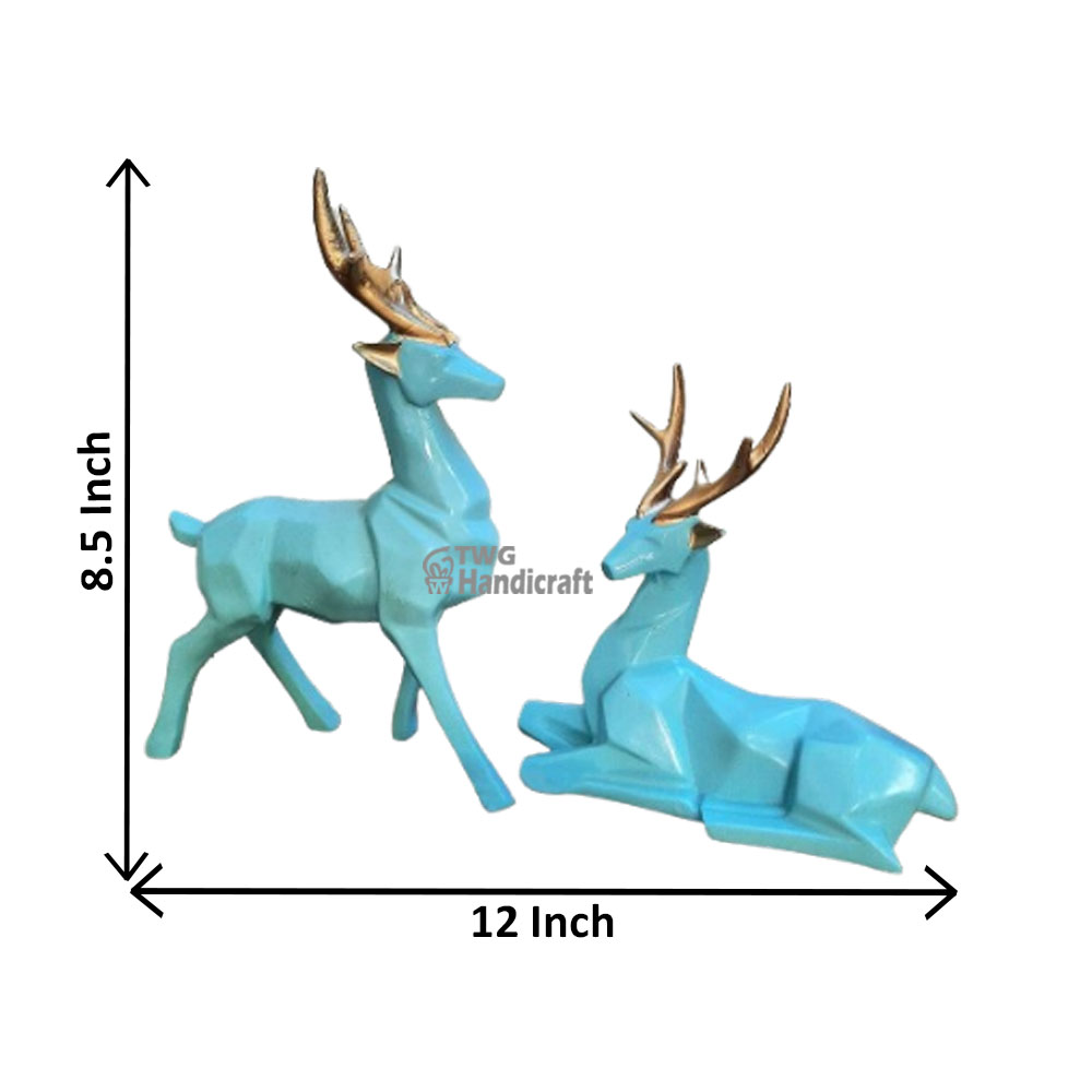 Deer Sculpture Manufacturers in Kolkatta | Animal Showpiece Factory price