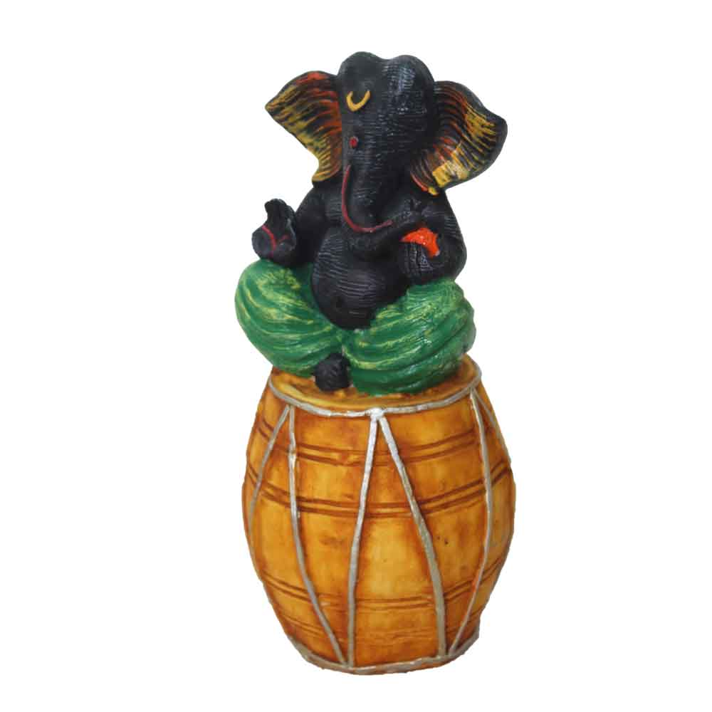 Handicraft Dholak Ganesh For Bilk Gift 11.5 Inch