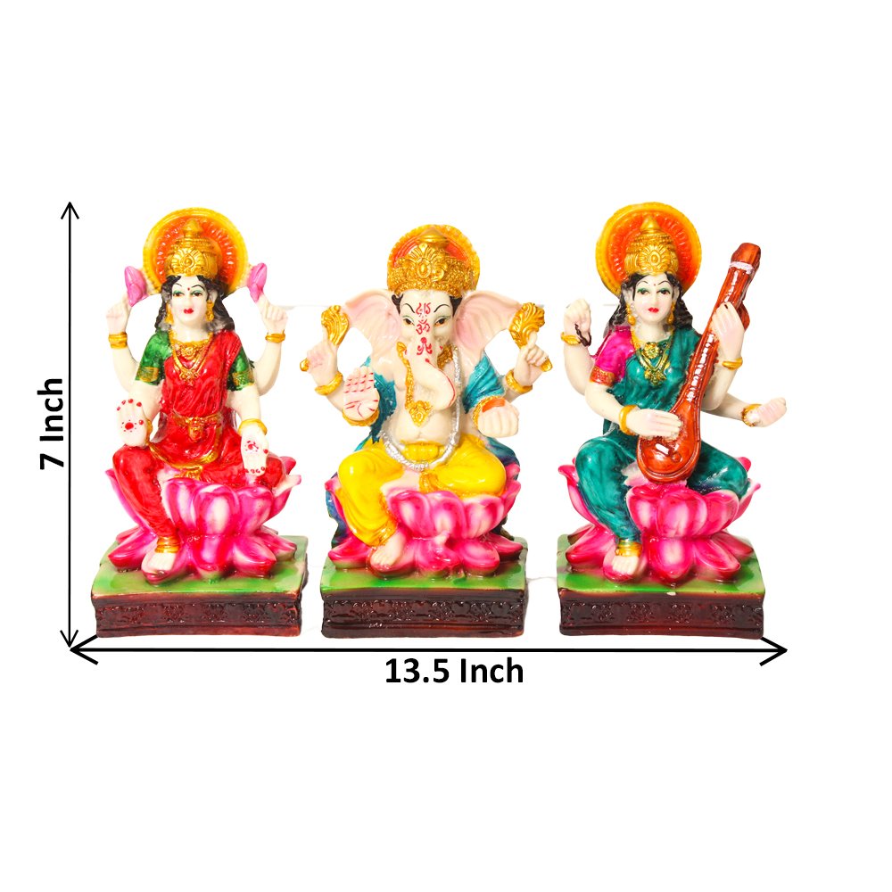 Ganesh Laxmi Saraswati Murti Suppliers in Delhi Polyresin Statue