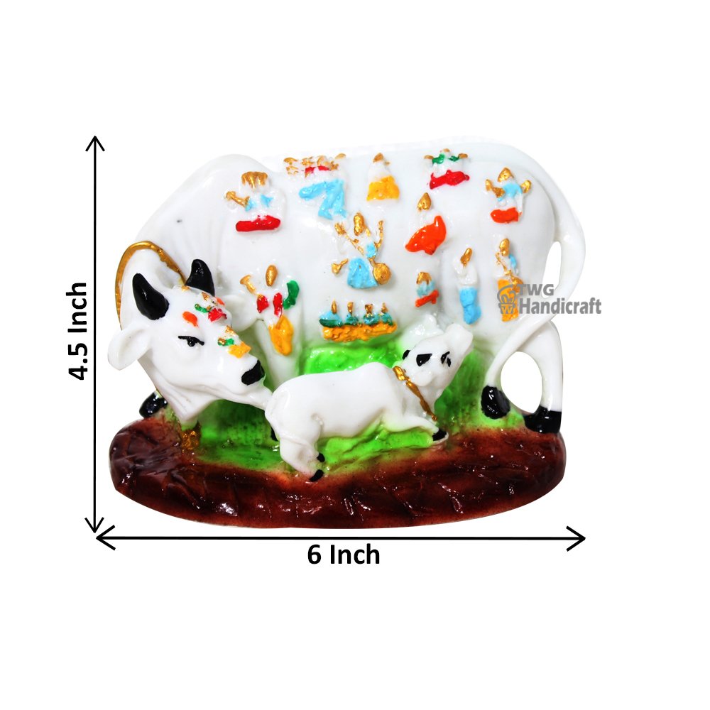 Exporters of Kamdhenu Cow and Calf Statue | Cow Statue Factory Price