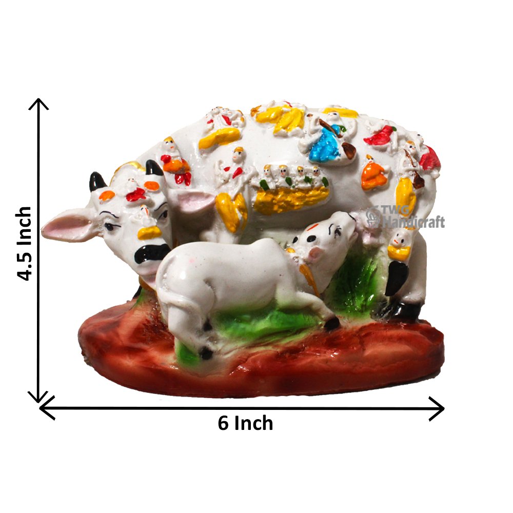 Kamdhenu Cow and Calf Statue Manufacturers in Delhi | Cow Statue Lowest Price