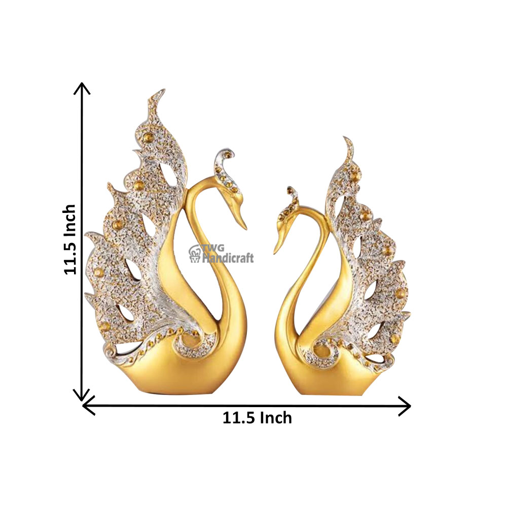 Swan Pair Showpiece Suppliers in Delhi | Swan Statue at Factory Rates