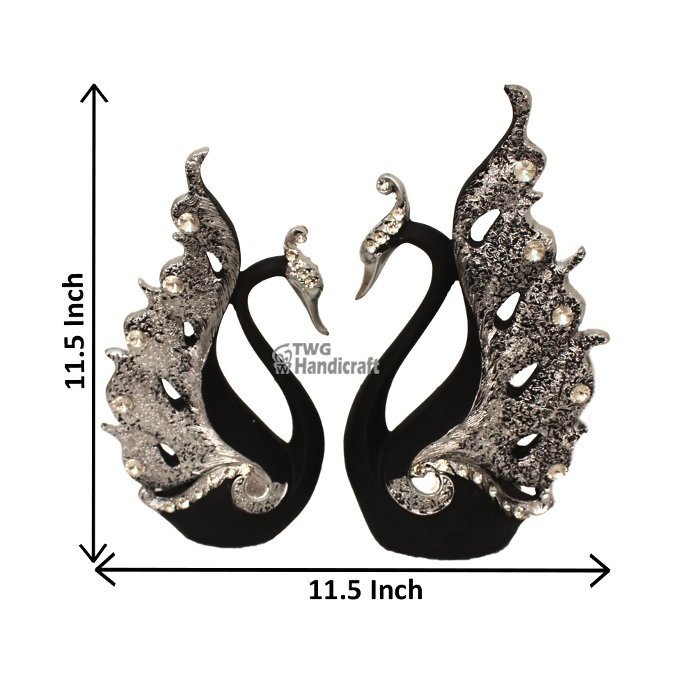 Swan Pair Showpiece Wholesale Supplier in India | Swan Statue at Factory Rates