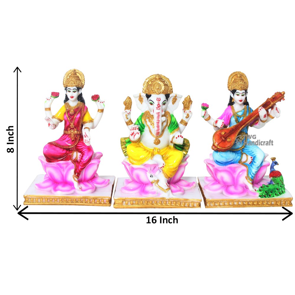 Ganesh Laxmi Saraswati Murti Wholesalers in Delhi Polyresin Statue