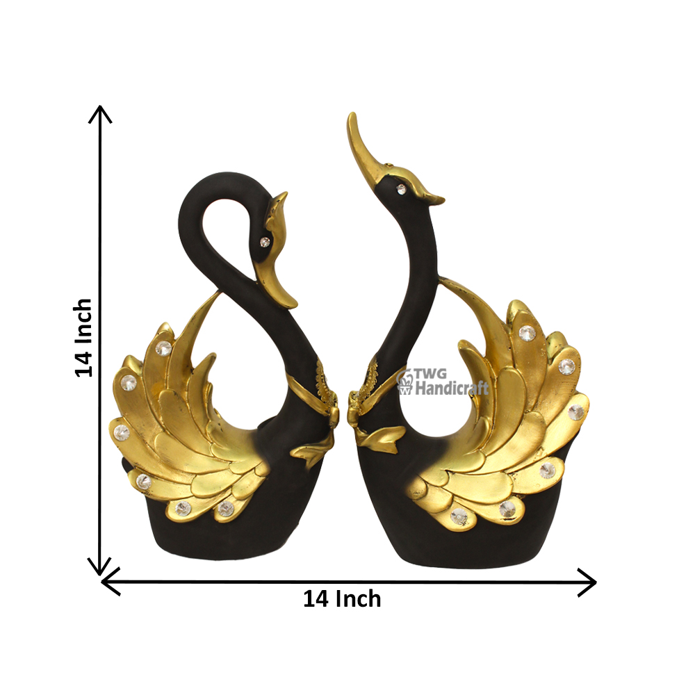 Swan Pair Showpiece Manufacturers in Pune | Swan Statue at Factory Rates