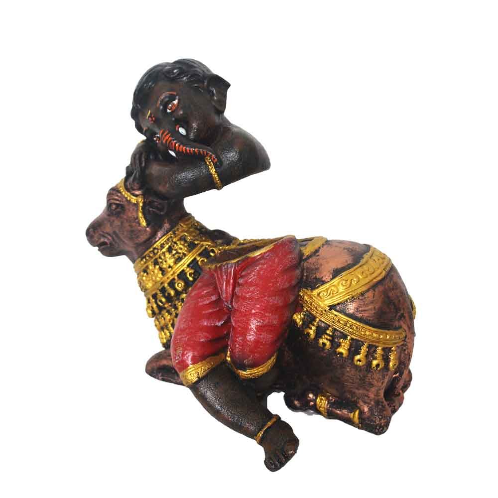 Handicaraft Nandi Ganesh for Resale 8 Inch ( 20.5 cm )