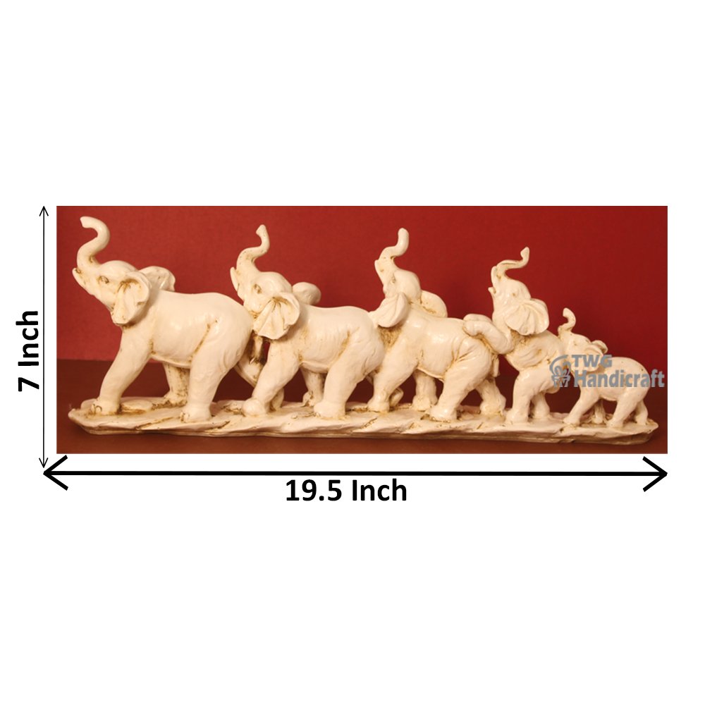 Elephant Family Statue Manufacturers in Kolkatta | Antique Look Statue