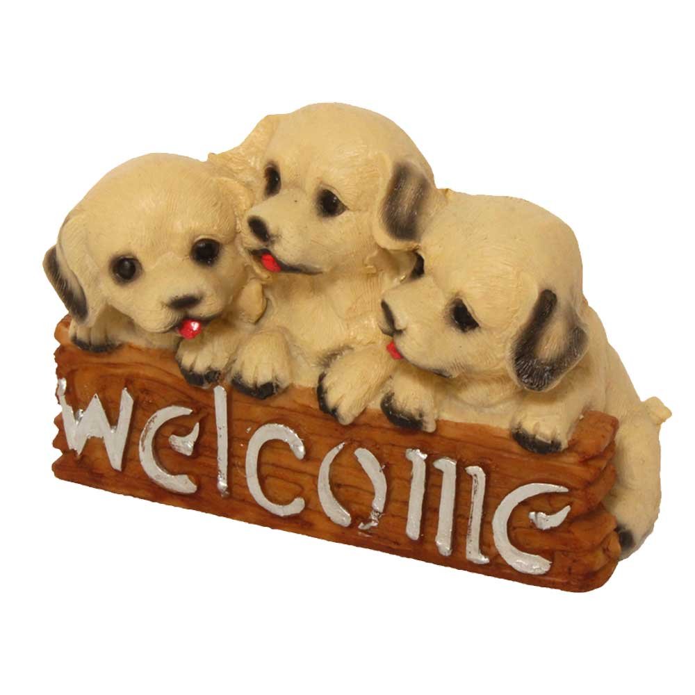 Welcome Puppy Dog Figurine 4 Inch ( 10.5 cm )