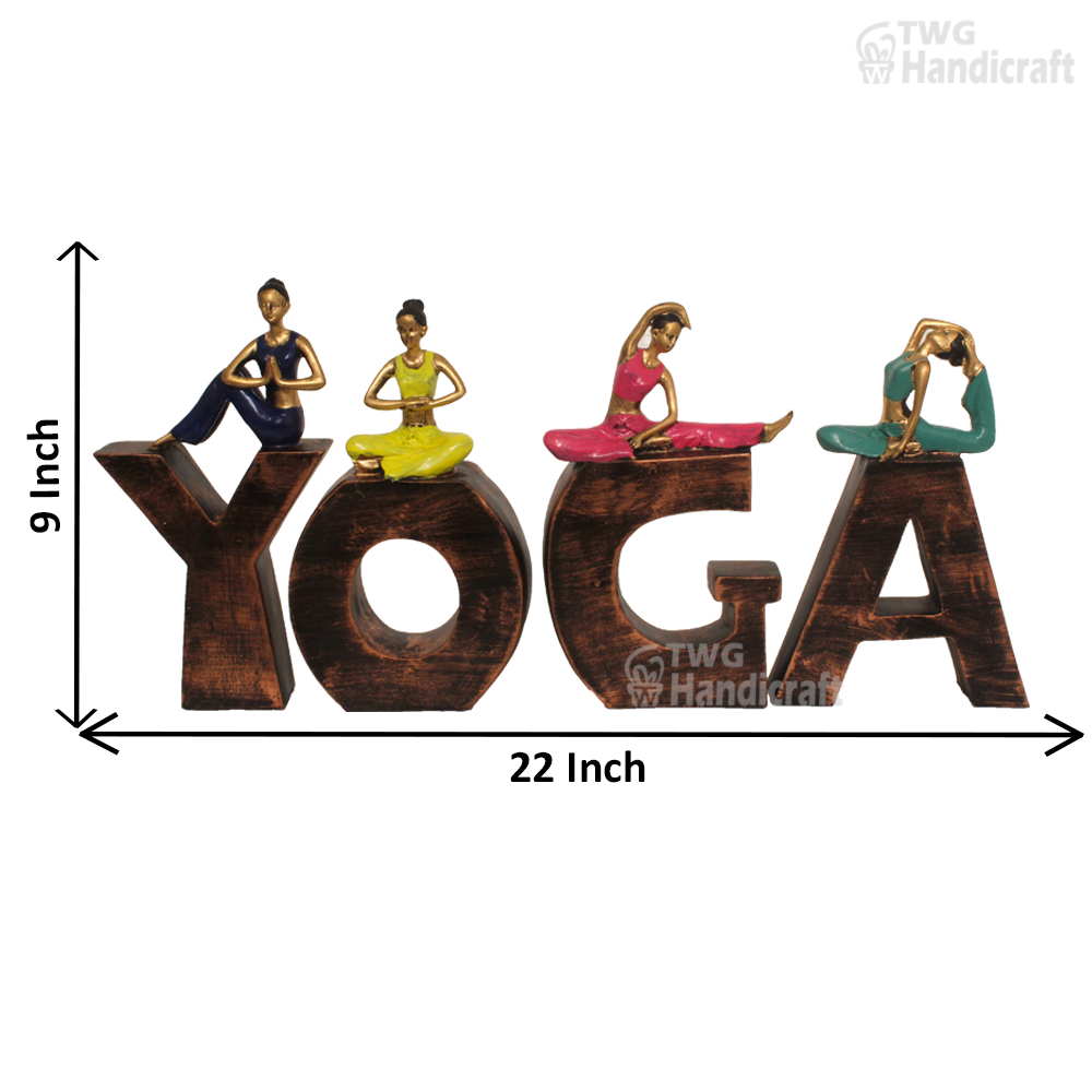 Decorative Figurines Wholesale Supplier in India | Yoga Lady Figurines