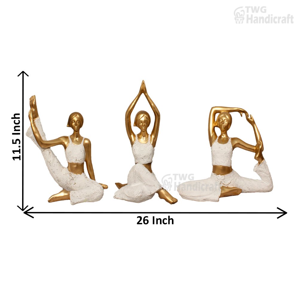 Manufacturer of Decorative Statue Yoga Lady | Home Decor Item