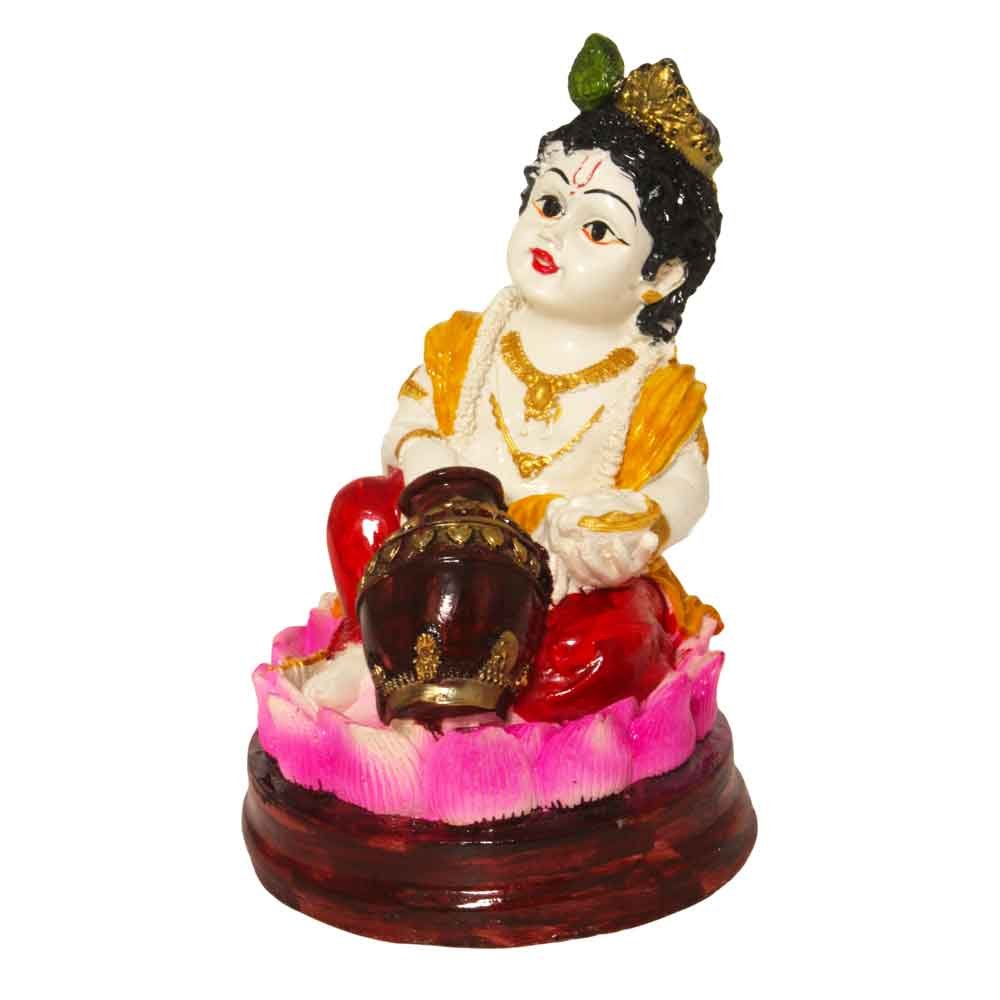 Makhan Chor Krishna Statue Gift 7.5 Inch ( 19.5 cm )