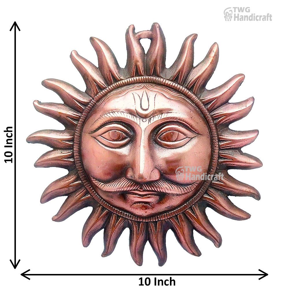 Religious Metal Statue Manufacturers in Delhi Metal wall sun faces Man
