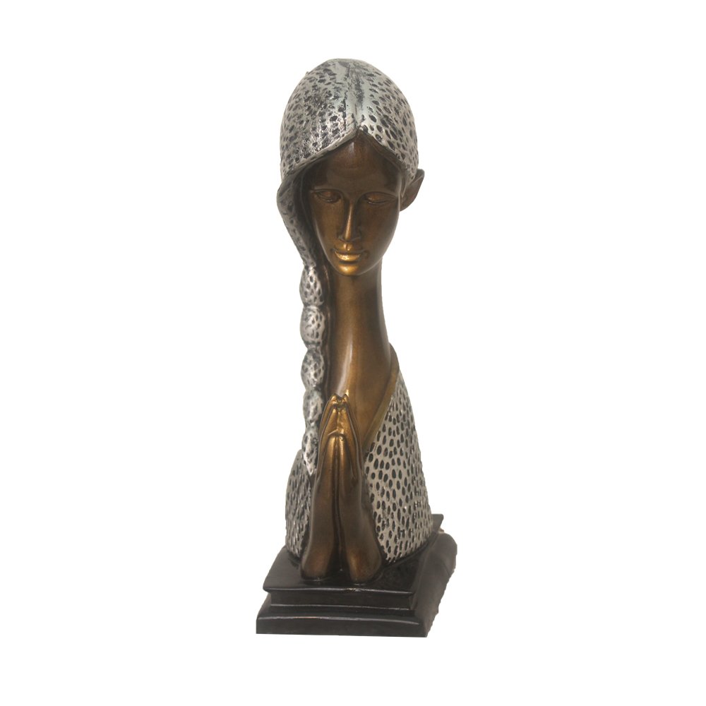 Welcome Lady Statue 14 Inch