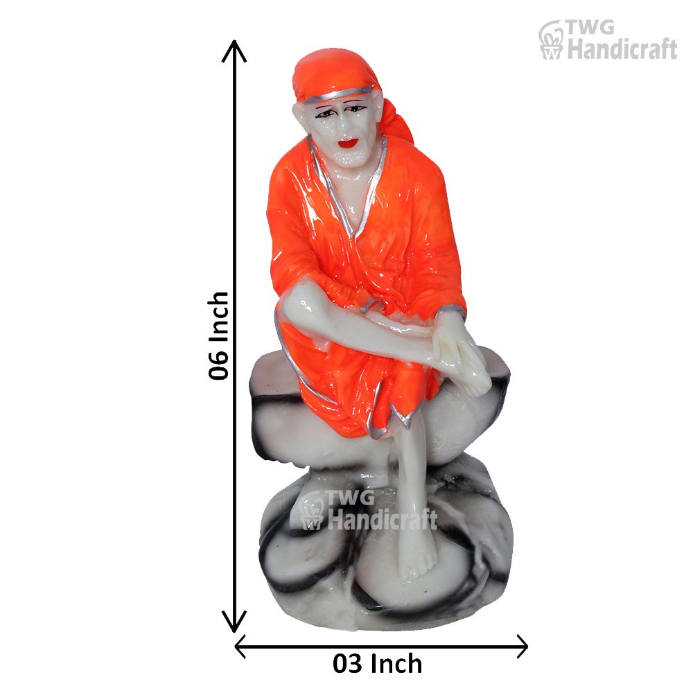Sai Baba Statue Murti Idol Manufacturers in Meerut Marble Look Sai Baba Sculpture