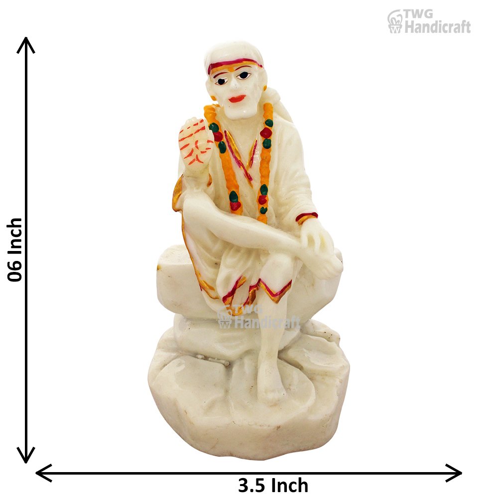 Sai Baba Statue Murti Idol Suppliers in Delhi Marble Look Sai Baba Sculpture