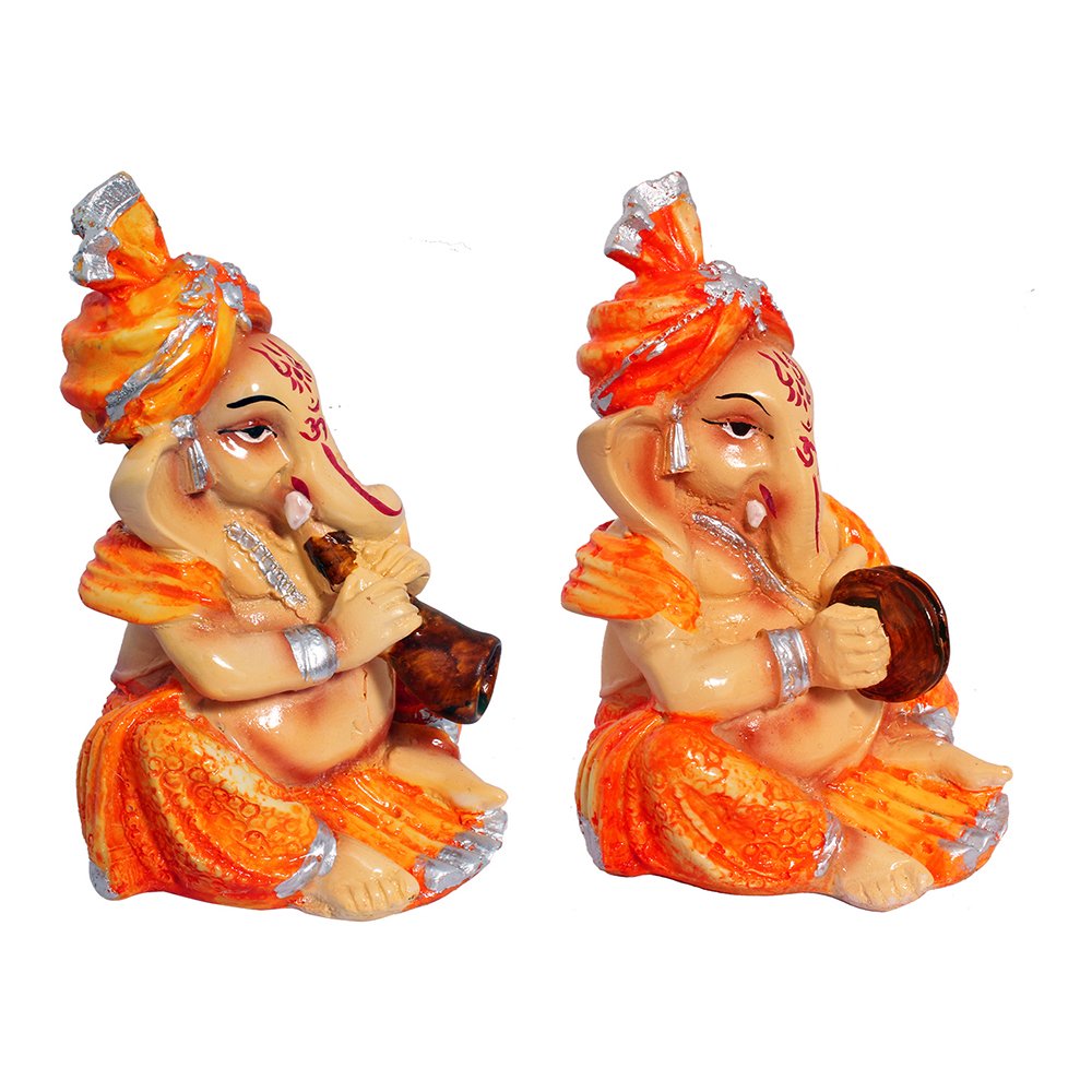Musical Ganesh Idol Gift 4.5 Inch ( 11.5 cm )