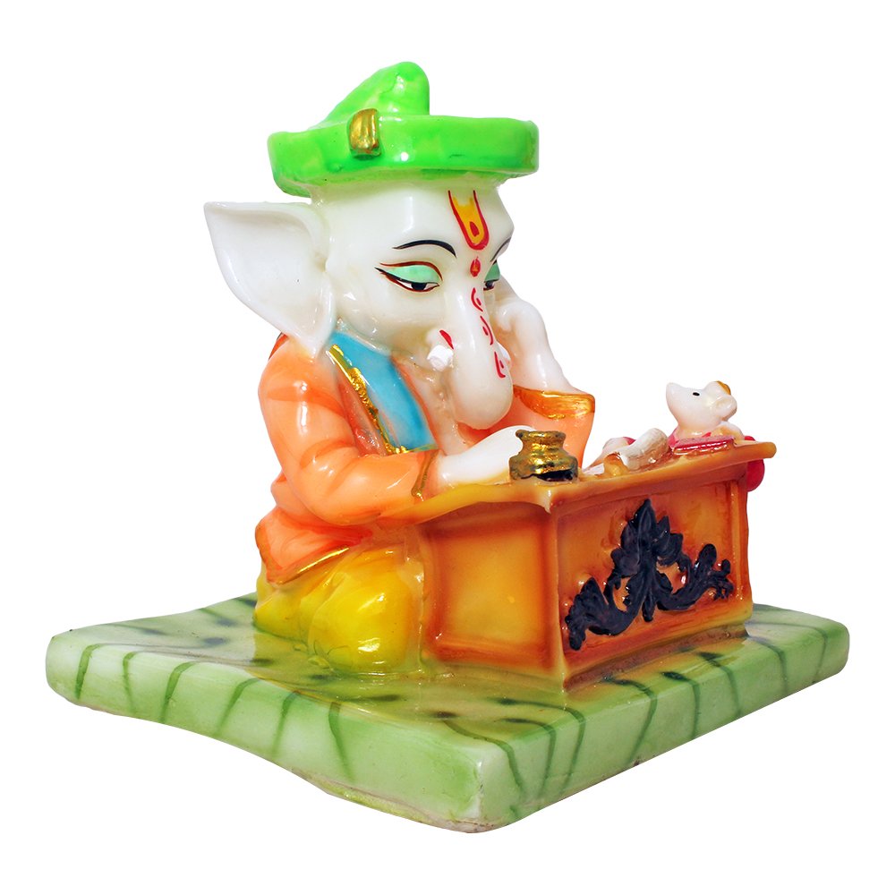 Writing Ganesh Statue 6 Inch ( 15.5 cm )