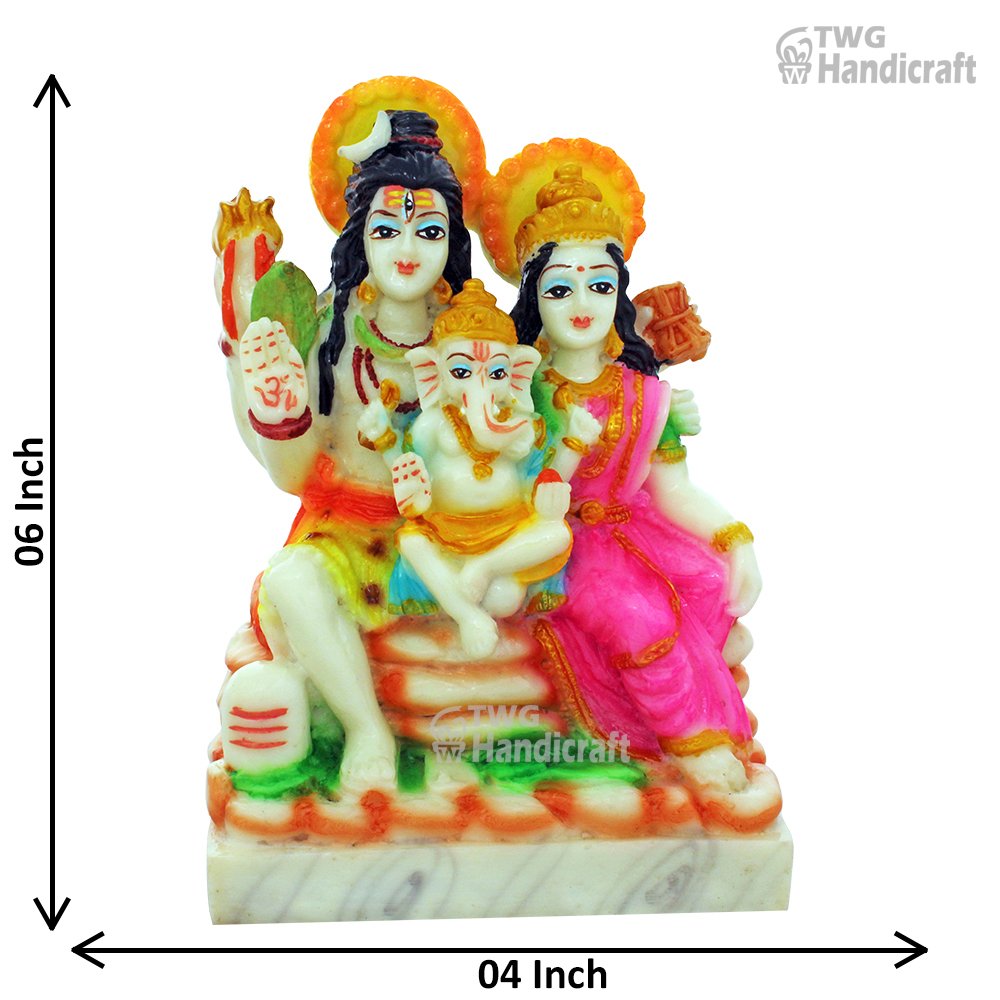 Shiv Parivar Statue Murti Manufacturers in India Marble Look Sculptures