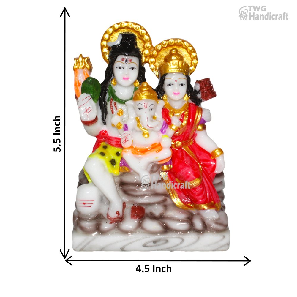 Shiv Parivar Statue Murti Manufacturers in Meerut Marble Look Sculptures