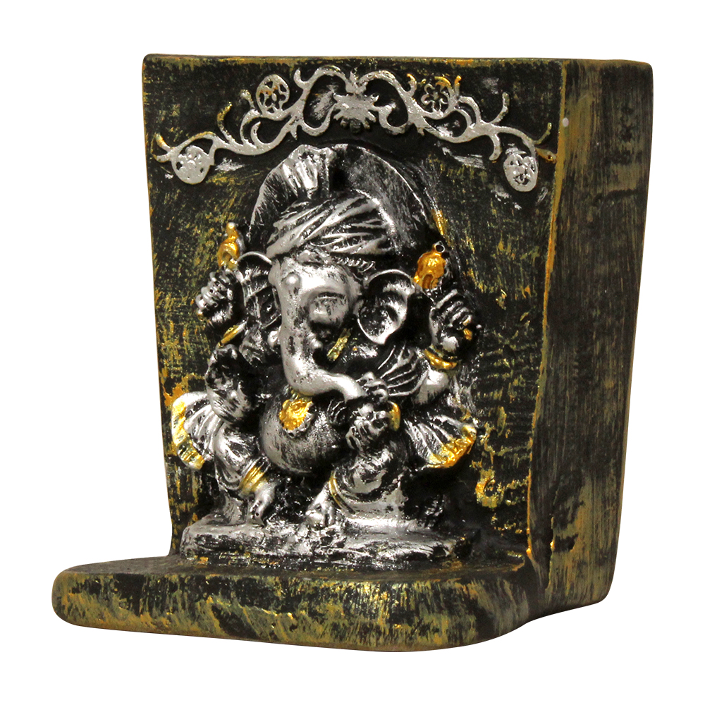 Ganesha Pen Stand in Auntique Finish .3.5 Inch