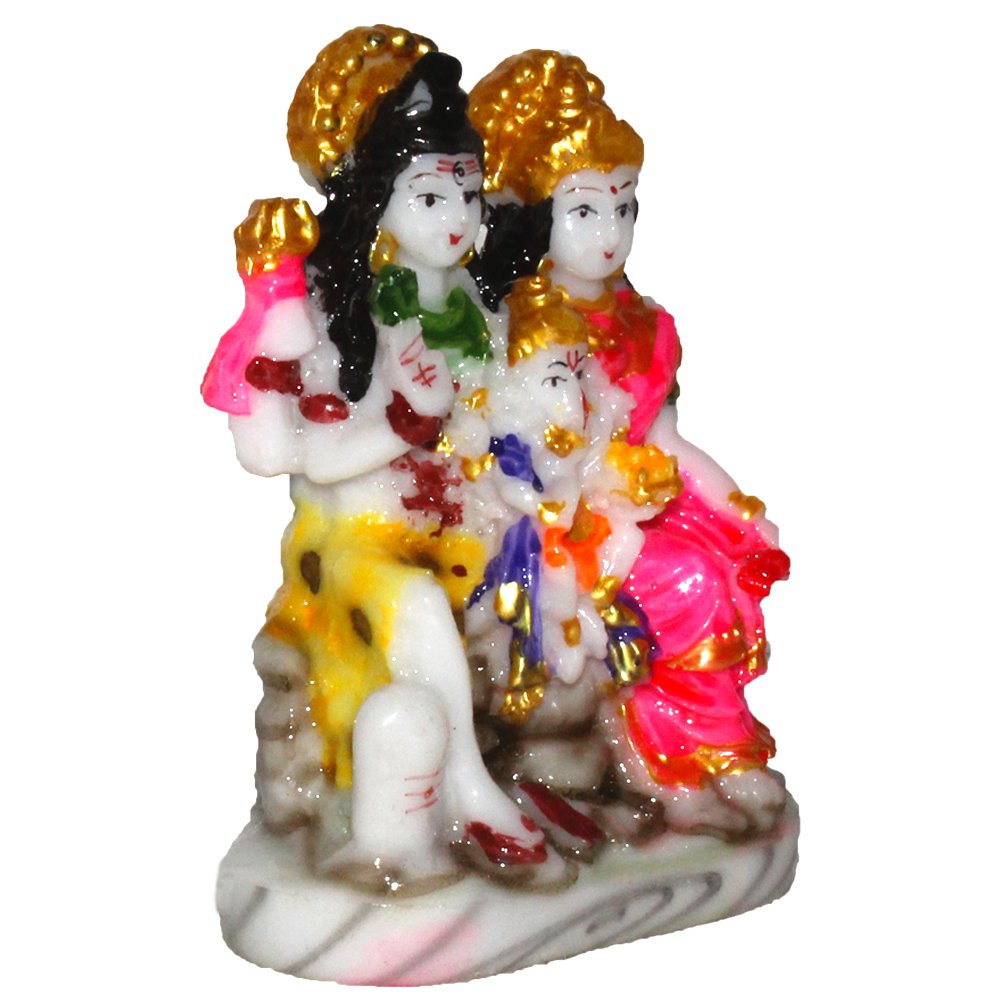 Shiv Family Statue 4.5 Inch ( 11.5 cm )