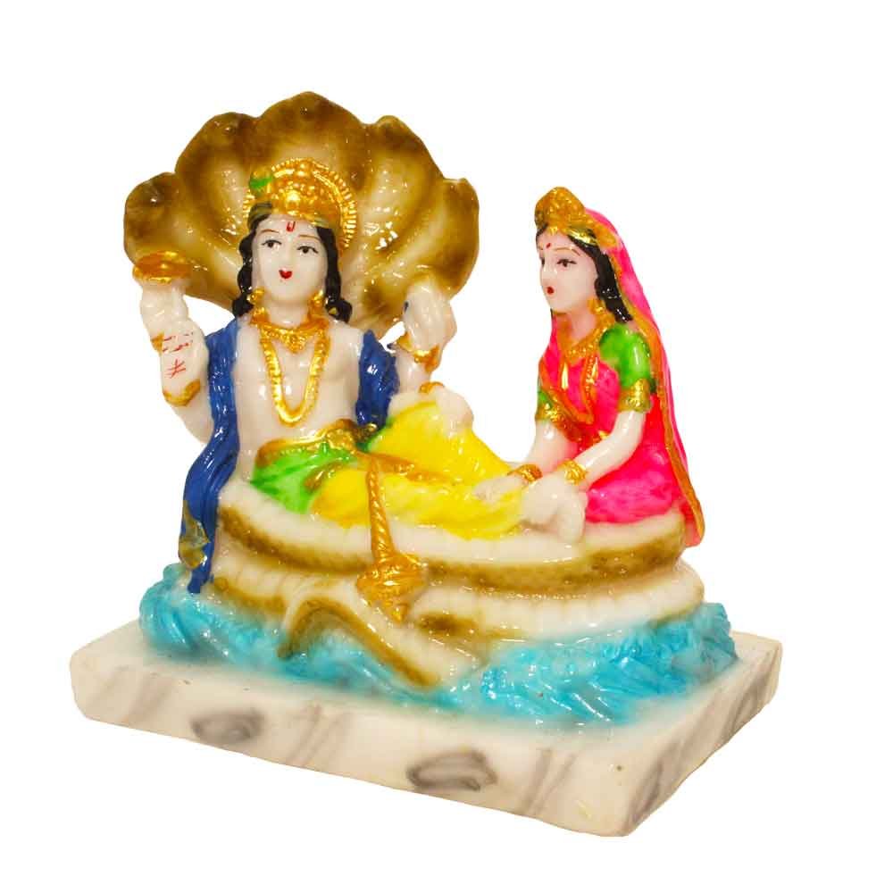 Lord Vishnu Laxmi Murti 5 Inch ( 13 cm )
