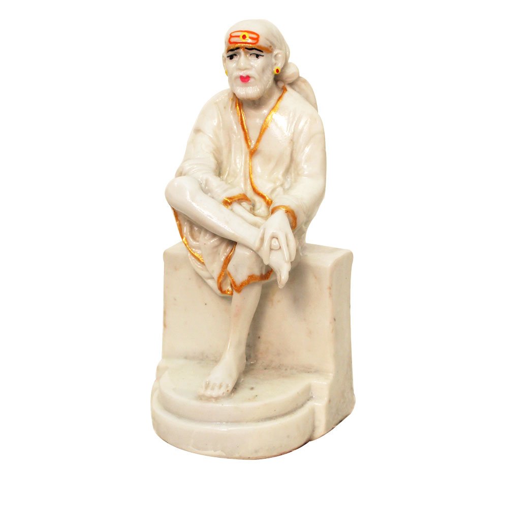 Lord Sai Religious Murti 6 Inch ( 15.5 cm )