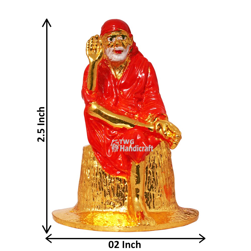 Manufacturer of Lord Sai Baba Statue Car Dashbord Idols Factory
