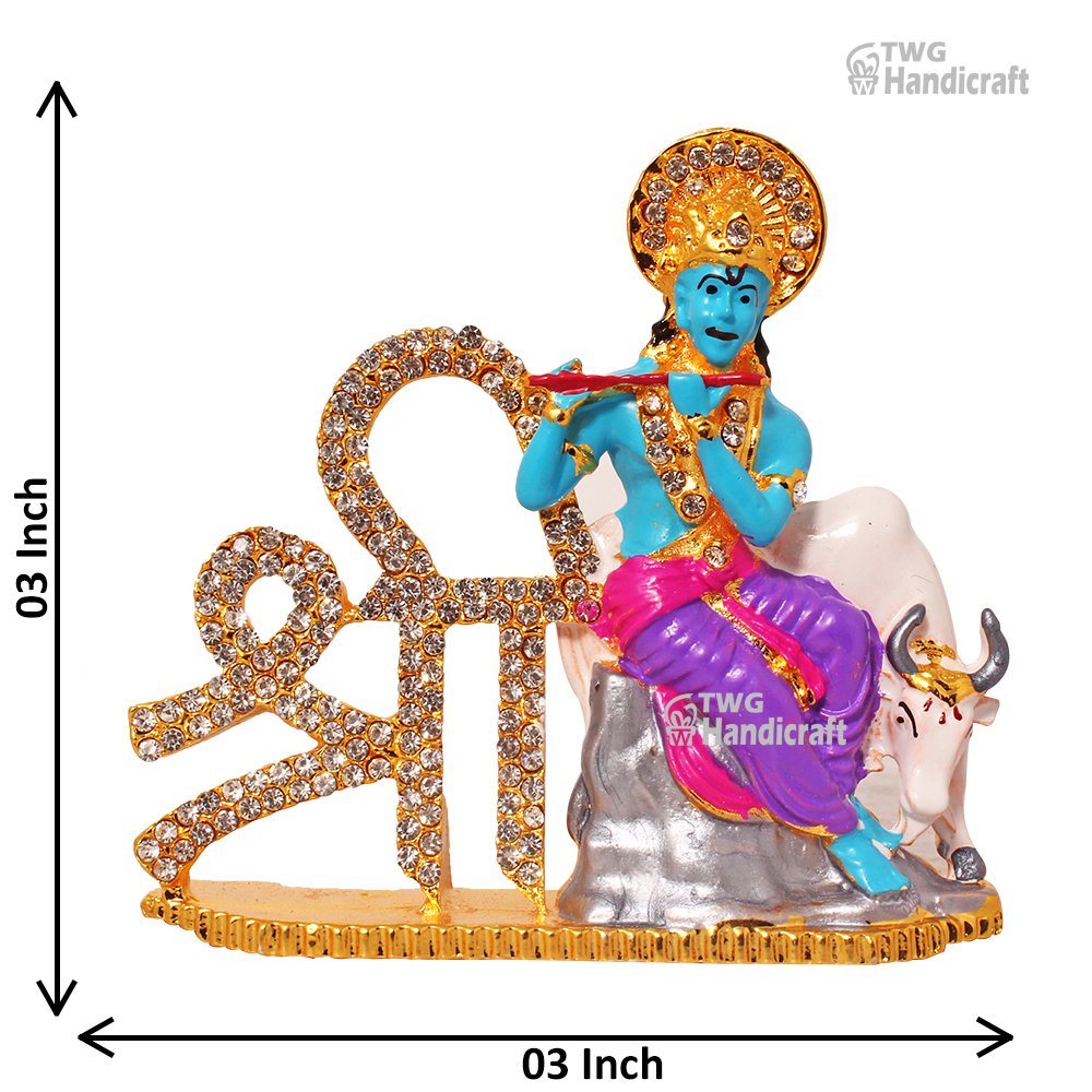 Car dashboard Lord Krishna Statue Manufacturers in Pune diwali gift wh
