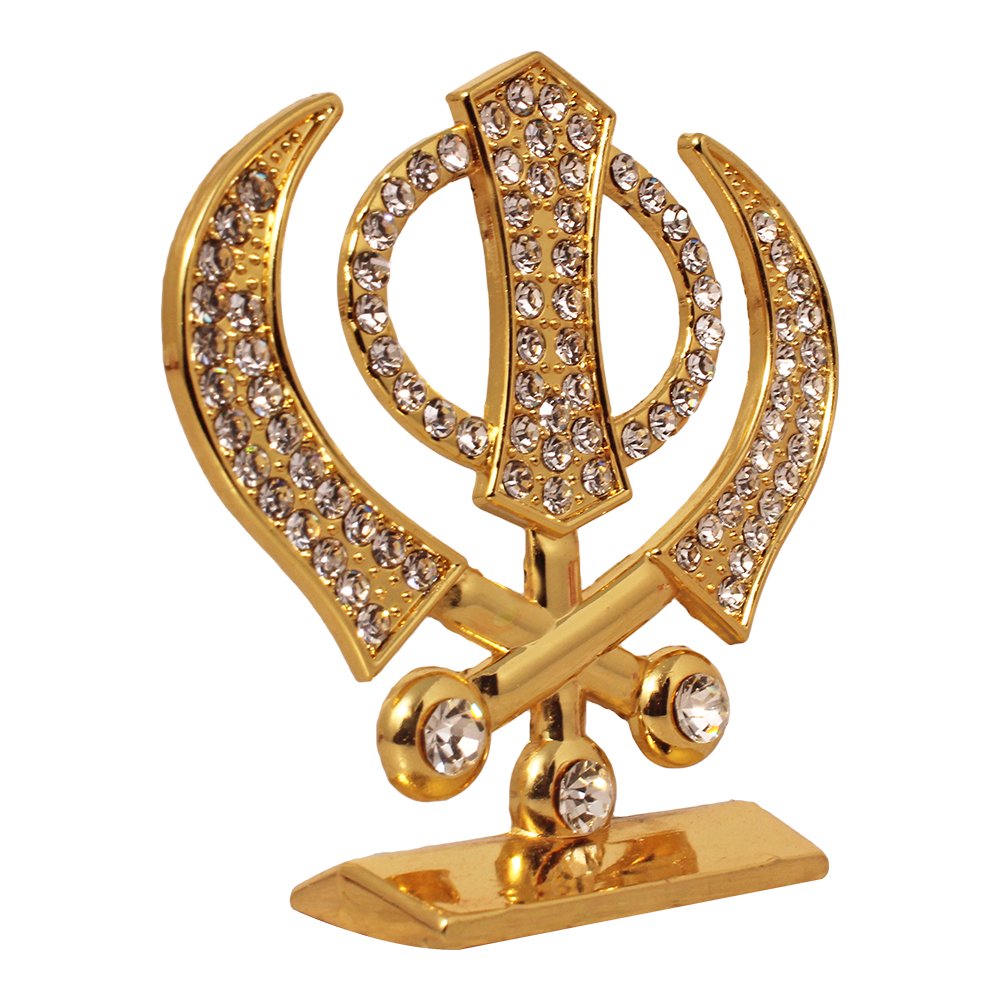 Gold Plated Metallic Kanda Statue Religious Gift 2.5 Inch ( 6.5 cm )