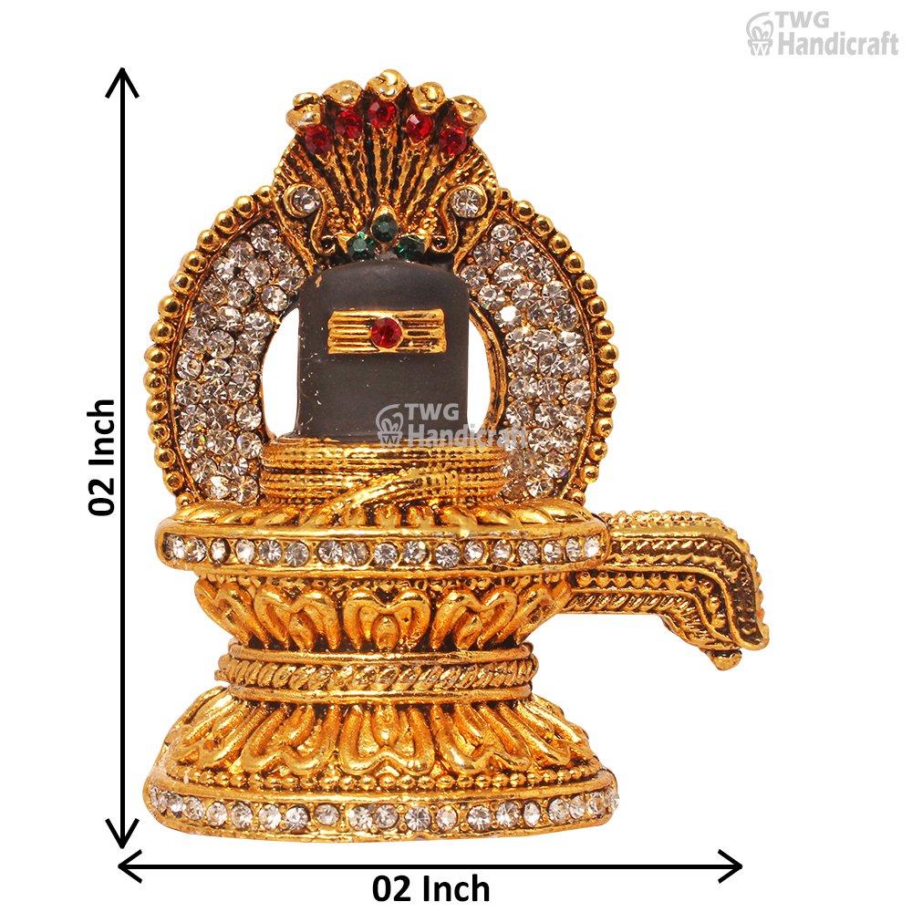 Manufacturer of Gold Plated Shivling for Car Dashboard | TWG Handicraft