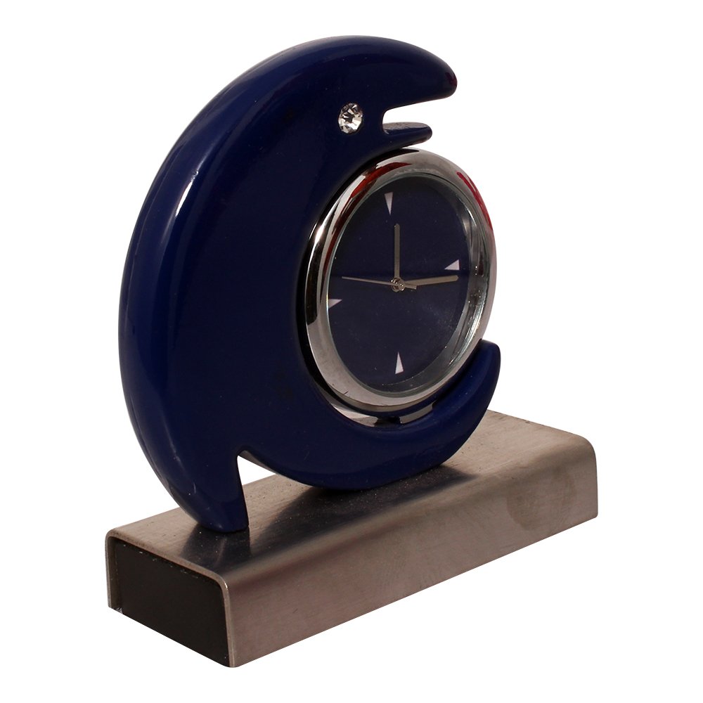 Handicraft Fish Design Table Clock 3 Inch ( 8 cm )