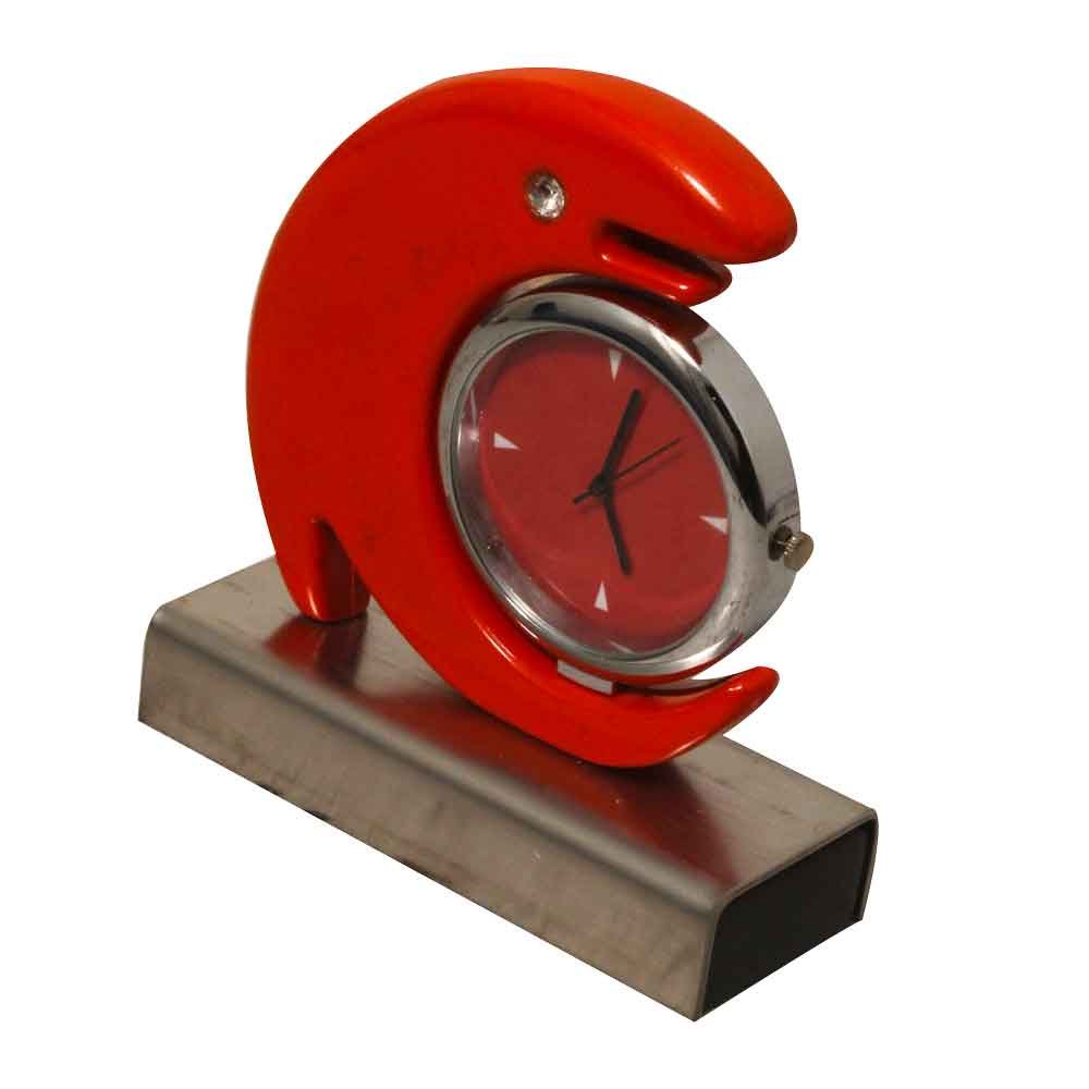 Fish Design Table Clock Gift 3 Inch ( 8 cm )