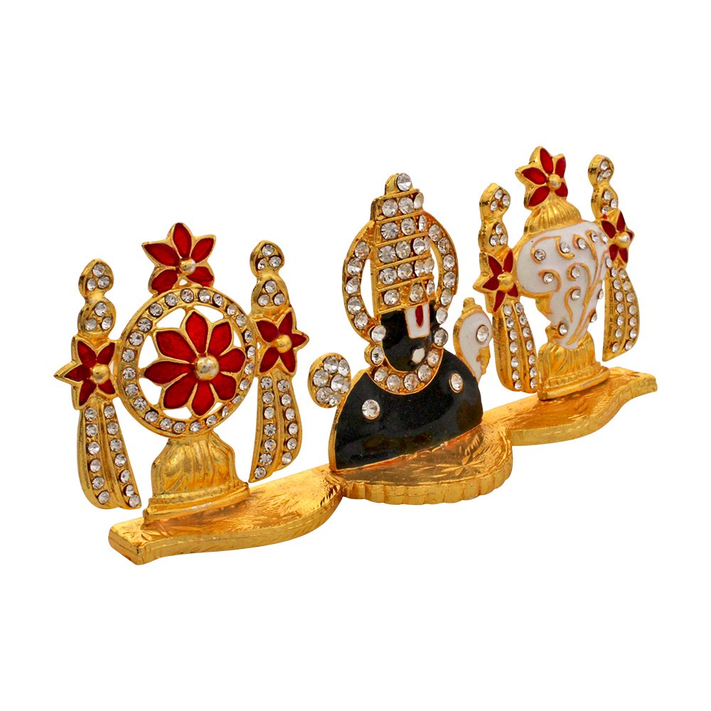 Gold Plated Metallic Bala ji Statue Religious Gift 2 Inch ( 5.5 cm )