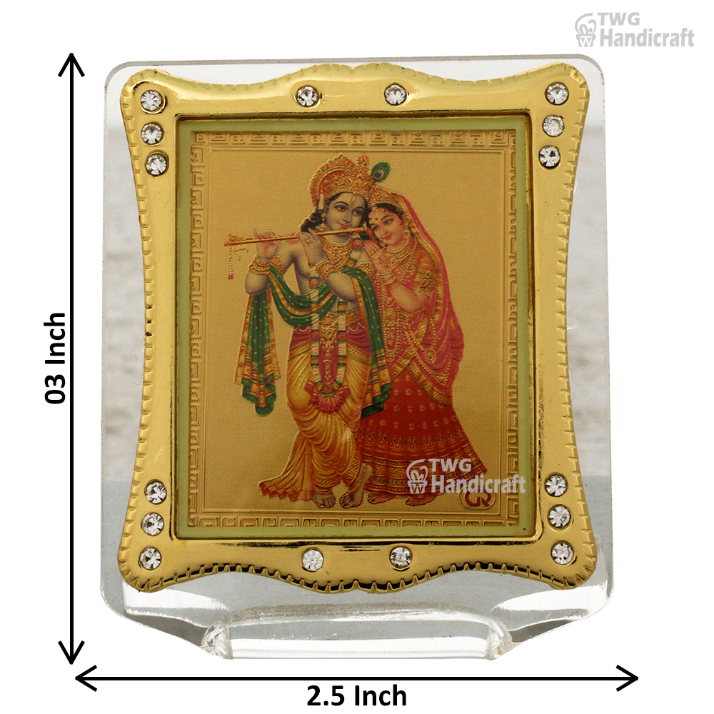 24k Golden Foil Manufacturers in India Acrylic Religious Frame for Car