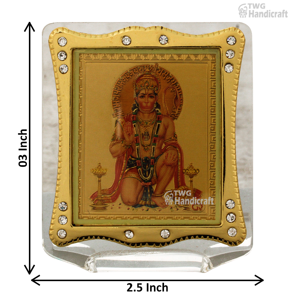 24k Golden Foil Manufacturers in Pune Acrylic Religious Frame for Car 