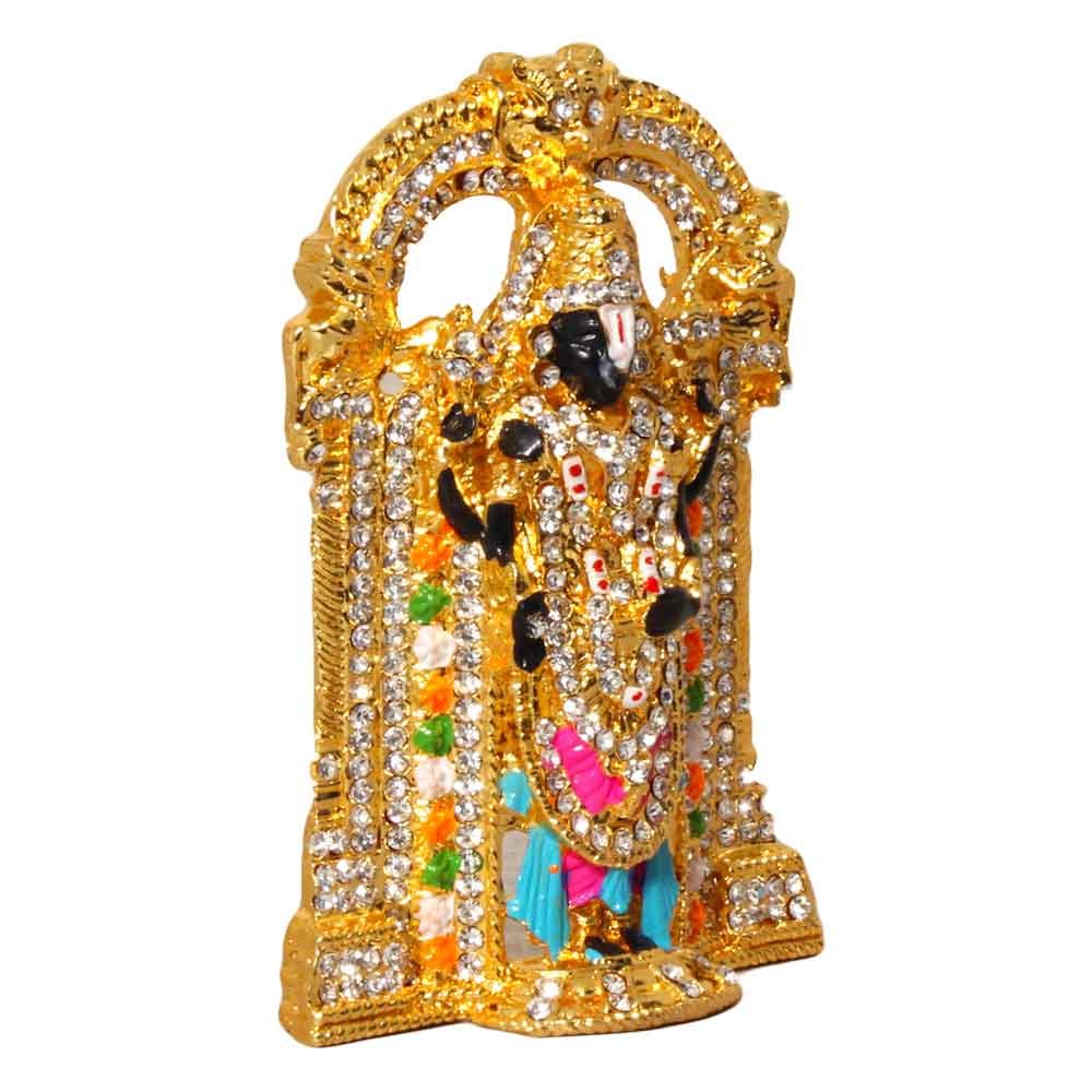 Metallic Bala ji Statue Decorative Sculpture 3.5 Inch ( 9 cm )