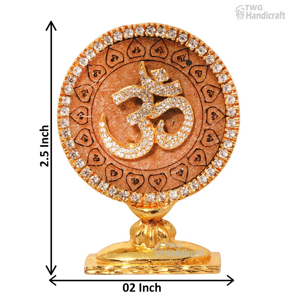 Car Dashboard Religious Idol  Suppliers in Delhi Metallic Om Statue