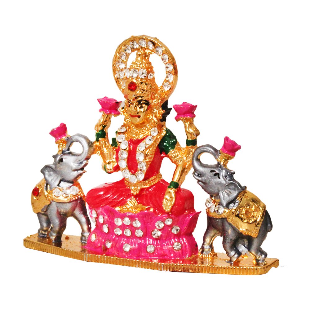 Metallic Ma Laxmi Small Return Gift  2 Inch ( 5.5 cm )