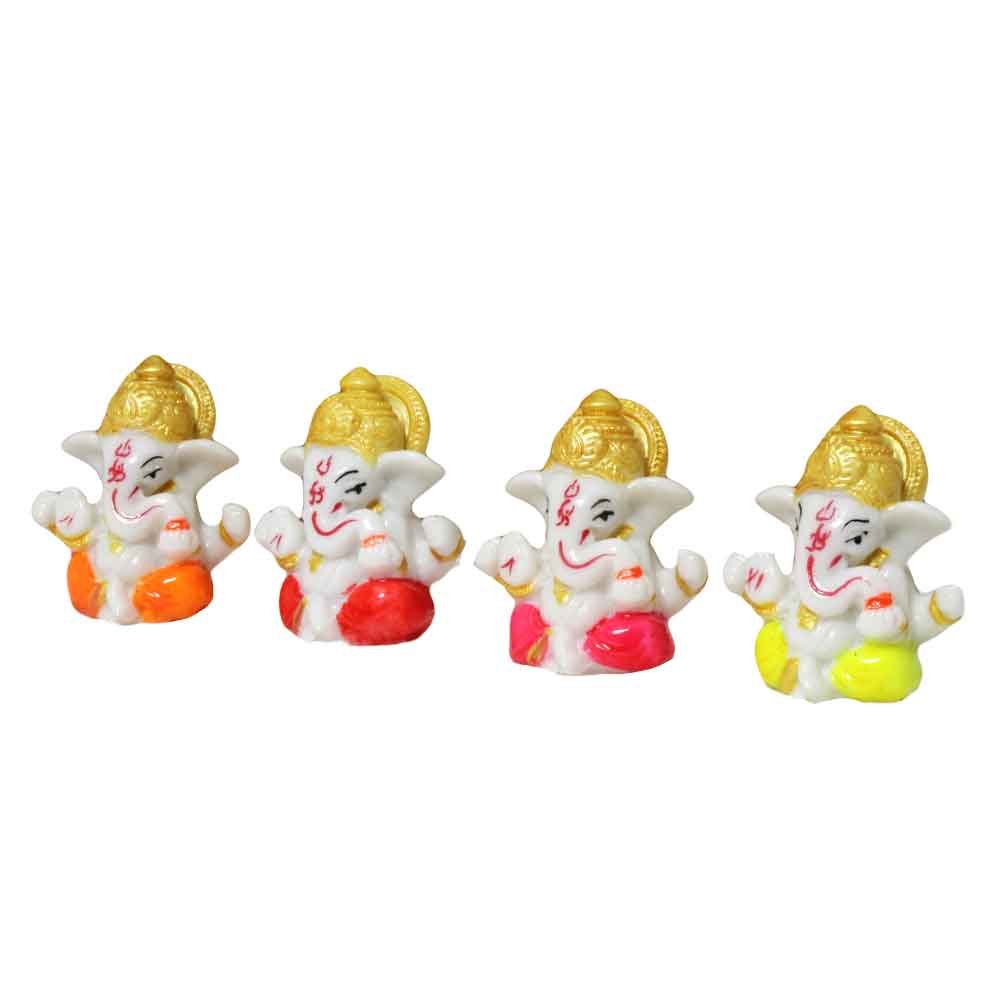 Small Size Ganesha Statue Figurine 2.5 Inch ( 6.5 cm )