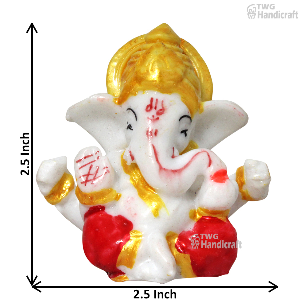 Small Size Ganesha Statue Murti 2.5 Inch