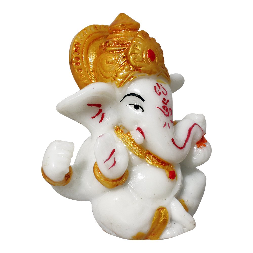 Little Ganesha Statue Car Decor Gift 2.5 Inch ( 6.5 cm )