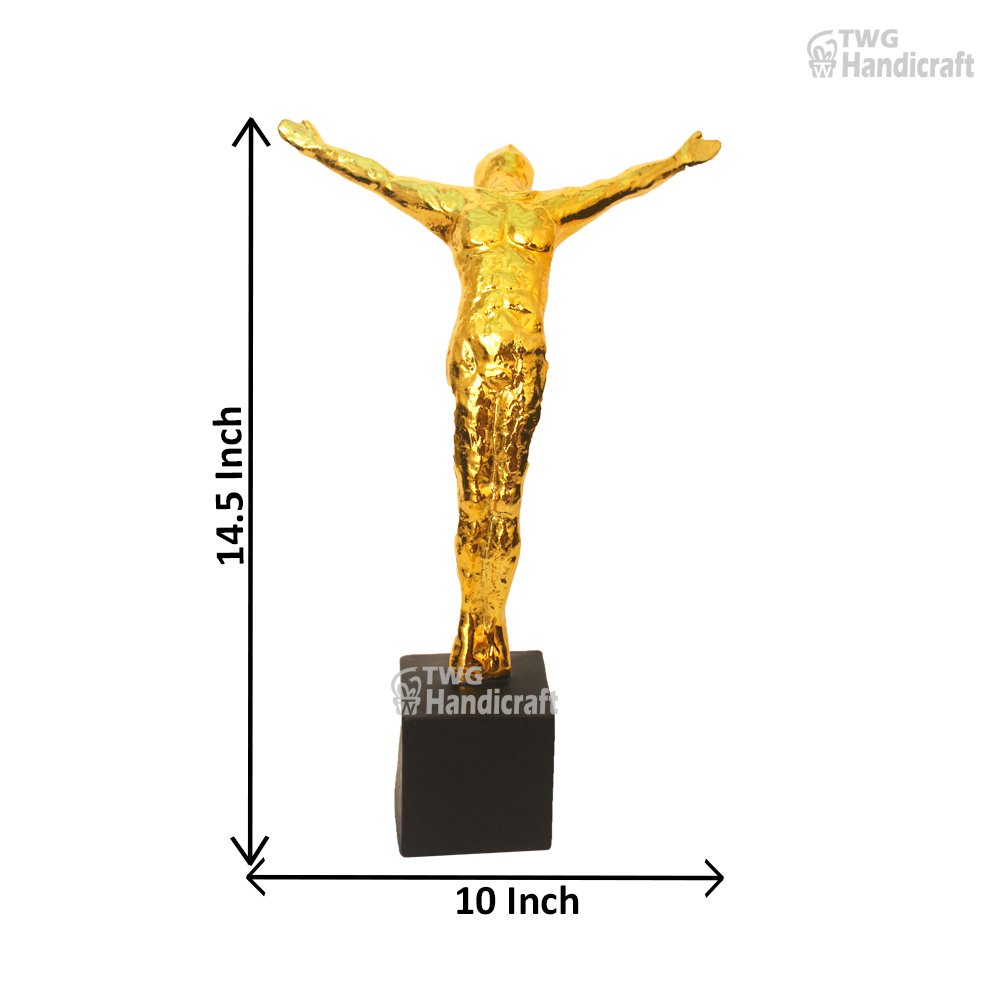 Gymnastic Gold Plated Statue Supplier | Transport All over India