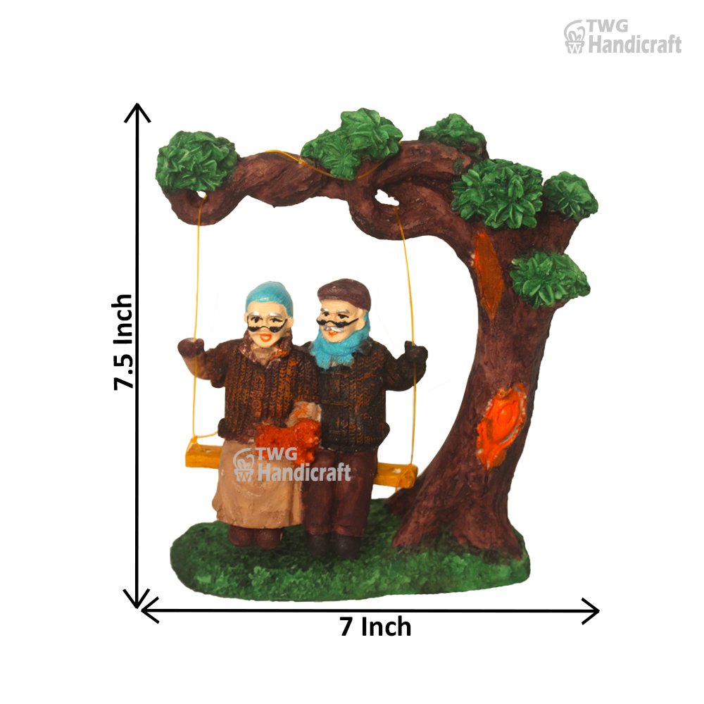 Decorative Sculptures Manufacturers in India | Dada Dadi Couple Sculptures