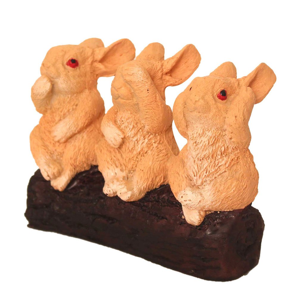 Gandhi Rabbit Statue Showpiece 3.75 Inch ( 10 cm )