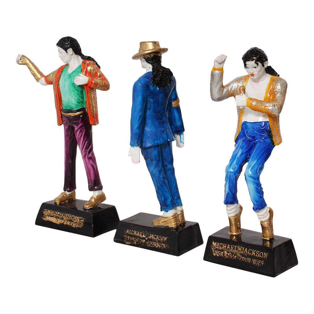 Handicraft 3 set of Michael Jackson Statue 7.5 Inch