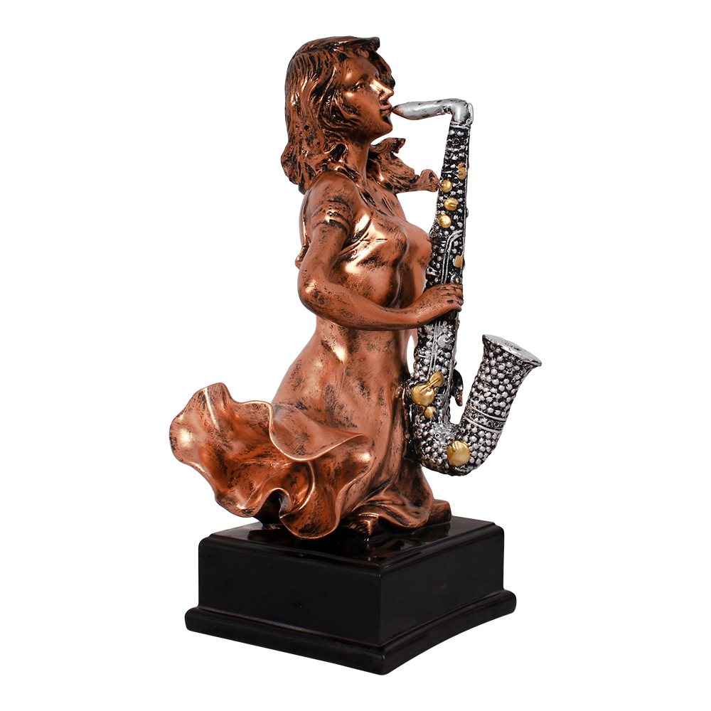 Handicraft Antique Musical Statue Sculpture 13 Inch