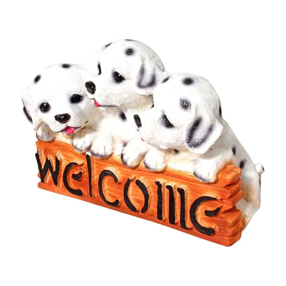 Welcom Puppy Dog Statue Showpiece 4 Inch ( 10.5 cm )