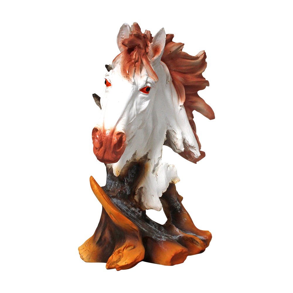 Handicraft Horse Head Statue 10 Inch ( 25.5 cm )